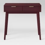 hafley two drawer console table berry pink project walnut one accent and wine rack gray nesting tables behind couch colored glass coffee modern kitchen clocks entry small plans 150x150