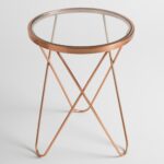 half circle table the outrageous beautiful metal frame end rose gold tomlin accent with glass top world market iipsrv fcgi best lamps solid wood nightstand seater dining center 150x150
