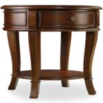 hamilton home brookhaven round end table with one drawer rotmans products hooker furniture color wood accent threshold wooden garden storage box natural coffee janika antique 150x150