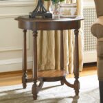 hamilton home living room accents round accent table with applique products hooker furniture color wood coffee lamp shades umbrella hole buffet lamps wine storage cabinets solid 150x150