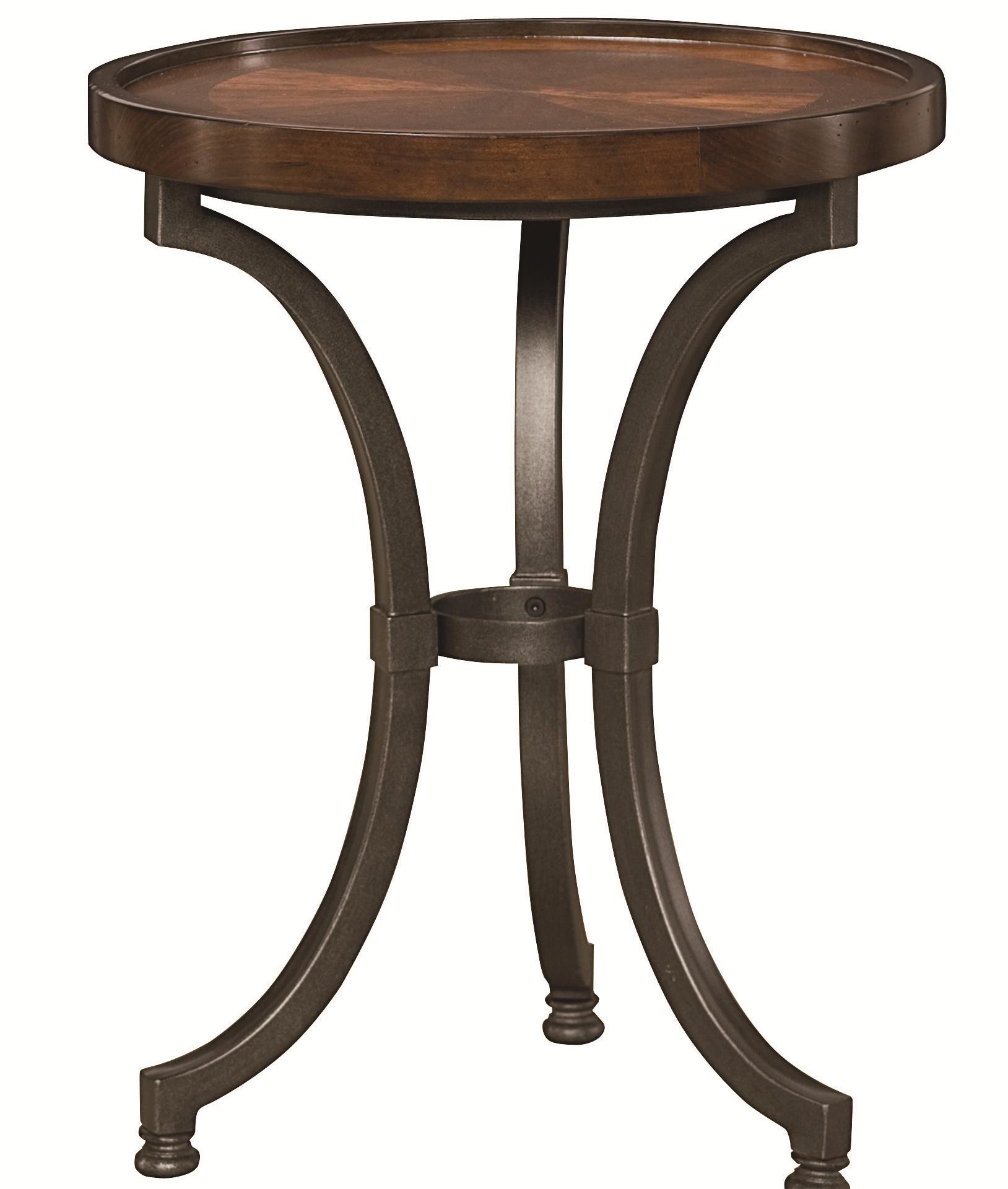 hammary barrow round chairside table with metal base products color oak accent best patio furniture black and wood coffee tables distressed mirror jcpenney couches square side