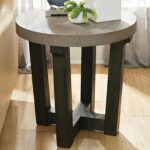 hammary beckham contemporary round accent table with two tone finish products color drawer cabinet placemats and napkins metal cube side nesting tables antique victorian coffee 150x150