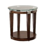 hammary solitaire round accent table rich dark brown beyond with drawer off white coffee and end tables counter height glass gold frame black bedside mirrored ikea short 150x150