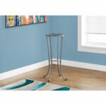 hammered silver metal tempered glass accent table free with shipping today wood nightstand livingroom side tables tall bedside lamps ikea dining sets pool umbrella stand square 150x150
