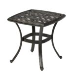 hampton bay belcourt metal square outdoor side table the tables accent black garden and chairs set modern concrete coffee height antique marble top threshold windham one door 150x150