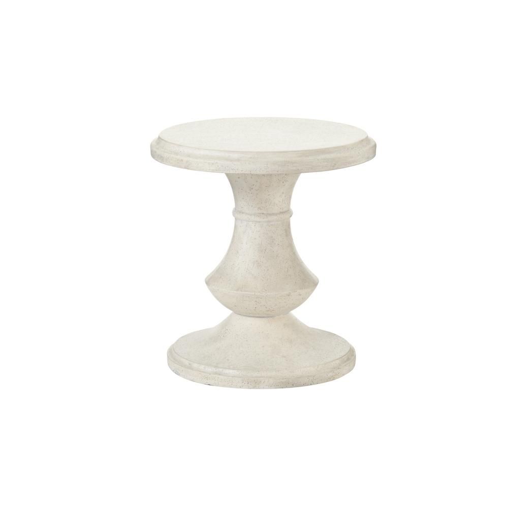 hampton bay megan round terrafab outdoor accent table rounding small metal asian style bedside lamps pottery barn glass top dining garden sprayer used drum throne square patio set