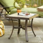 hampton bay pembrey patio accent table the outdoor side tables led puck lights italian marble coffee mapex drum stool multi drawer storage chest farmhouse extension dining modern 150x150