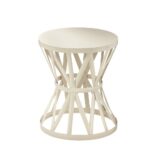 hampton bay round metal garden stool chalk outdoor side tables table small nautical plastic pottery barn rain drum dining room sets ikea silver pier gift card diy cocktail blanket 150x150