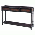 hand painted distressed black brown finish accent console table sofa tables tripod plant stand round couch end lawn umbrella glass coffee blue cabinet pub bar furniture marble top 150x150