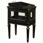 hand painted distressed black finish accent table free metal shipping today round topper patterns living room side decor west elm couch jofran with charging station mirror drawers 150x150