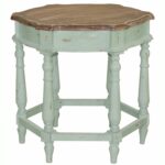 hand painted distressed pale blue finish accent table ping great chrome glass end tables console with shelves charcoal grey coffee pottery barn lamp black marble dining round 150x150