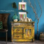 hand painted mustard yellow accent table makeover you don want miss round bronze rustic white console large sofa gas grills unusual occasional tables bunnings storage cabinets 150x150