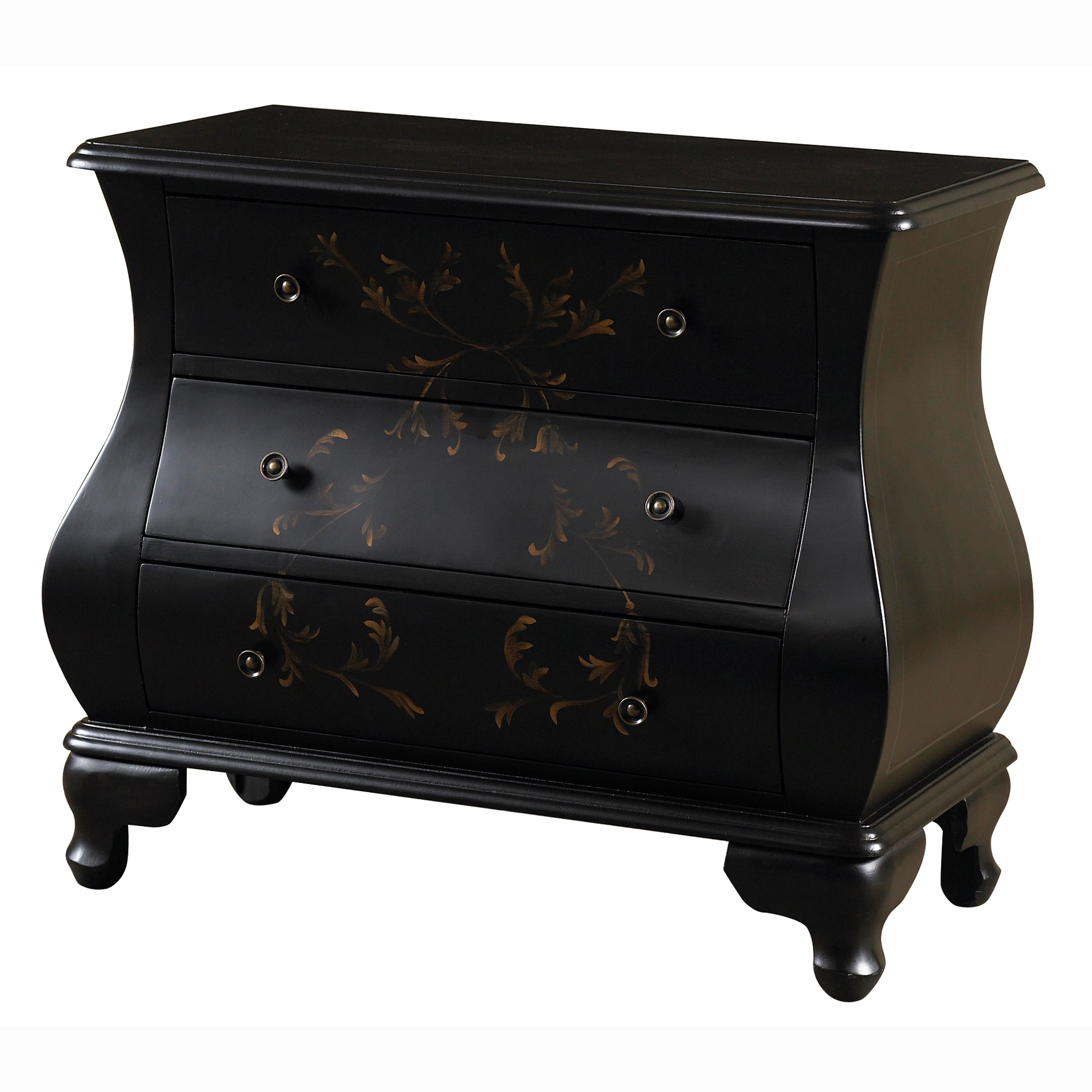 hand painted satin black accent chest free shipping tables and chests today pottery barn cart coffee table sectional couch small side end jcpenney dishes oriental lamps classic