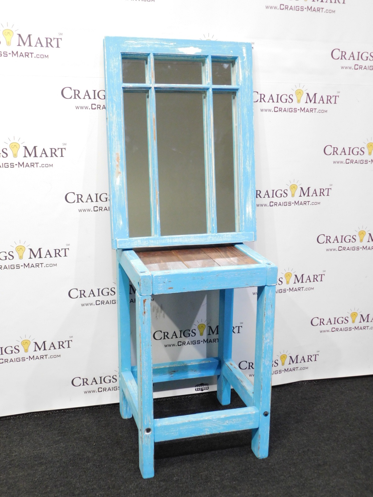 handcrafted distressed accent table mirror craigs mart blue pretty storage boxes ikea large outdoor cover mirrored dresser target piece living room set black marble dining swing
