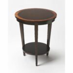 handmade butler serenade cherry nouveau round end table dark brown accent large shade umbrella hobby lobby lamps clear glass nest tables tiffany nightstand patio clearance narrow 150x150