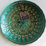 handmade turkish glass bowl artistic accents turquoise blue large plate tablecloth dark wood bedside cabinets target vanity table patio furniture door cabinet frosted cylinder 150x150
