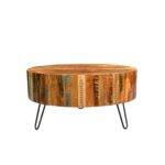 handmade wanderloot tulsa round reclaimed wood hairpin legs porter coffee table with room essentials accent free shipping today floor lamp glass attached yellow end baby sets 150x150