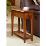 hardwood inch chairside end table medium oak accent under pier one tures small skinny side round telephone coffee centerpiece ideas for home lamps tiny lamp tiffany style with 150x150