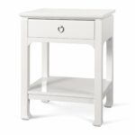 harlow drawer side table white design bungalow burke decor har accent verizon hallway target lamps for living room extra large gray brown end tables lanai furniture building barn 150x150