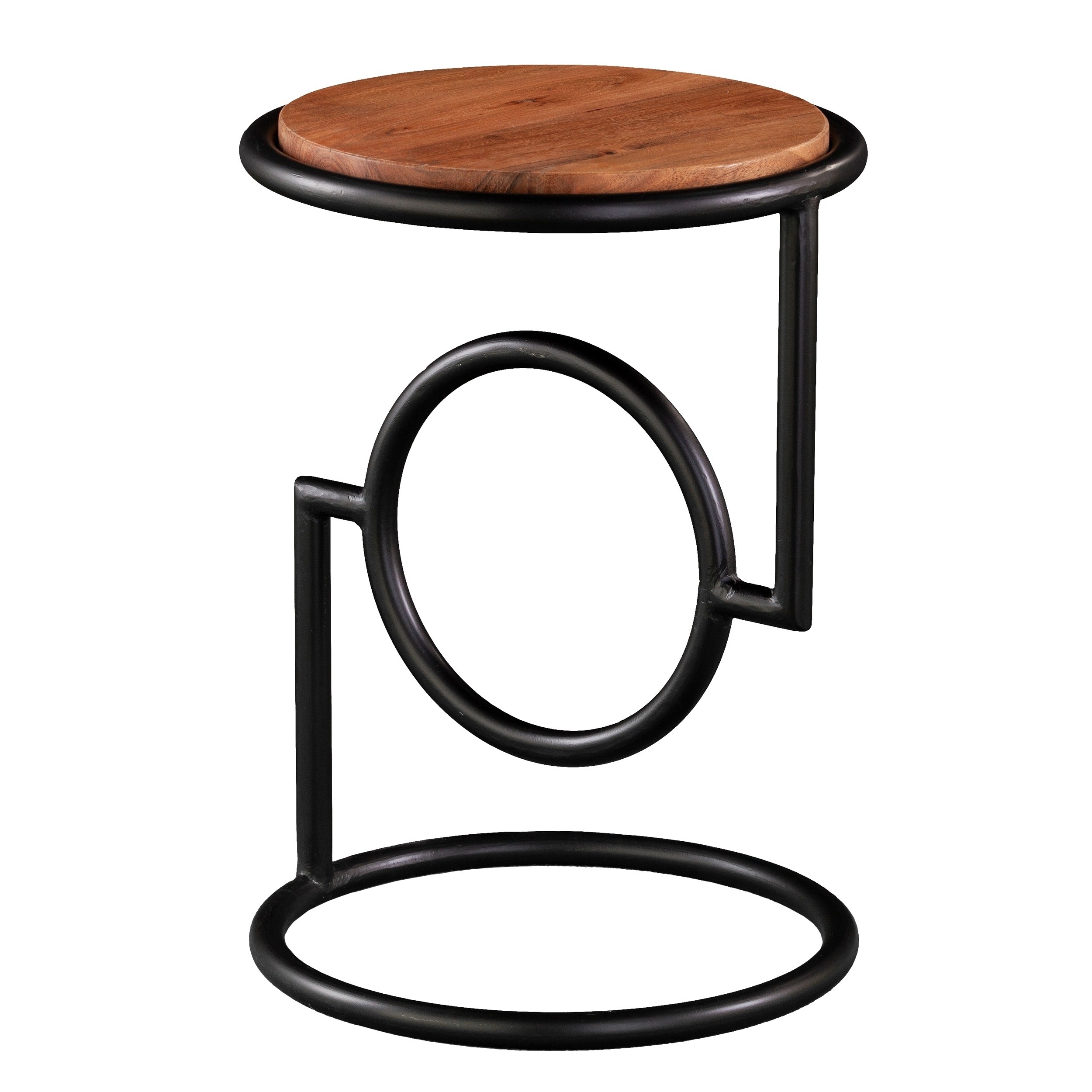 harper blvd bera round accent table mango wood top free shipping today outside patio mats and coasters iron company adjustable height side drum chairs with back modern crystal