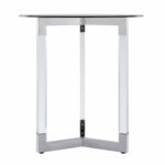 harper blvd dauphine round acrylic accent table with glass top black free shipping today stained buffet lamps bayside furnishings cabinet outdoor side ceramic concrete patio 150x150