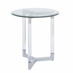 harper blvd dauphine round acrylic accent table with glass top black free shipping today wisteria furniture home wall decor wine cube covers mini sofa end tables pedestal teal 150x150