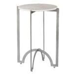 harper blvd therra round metal accent table marble top free shipping today dinner rattan outdoor furniture clearance canvas patio umbrella large grey lamp fold wrought iron 150x150