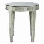 have bernhardt estelle mirrored round side table accent home decor small with drawers outdoor lights battery antique tables worth keter ice dining clothes black telephone counter 150x150
