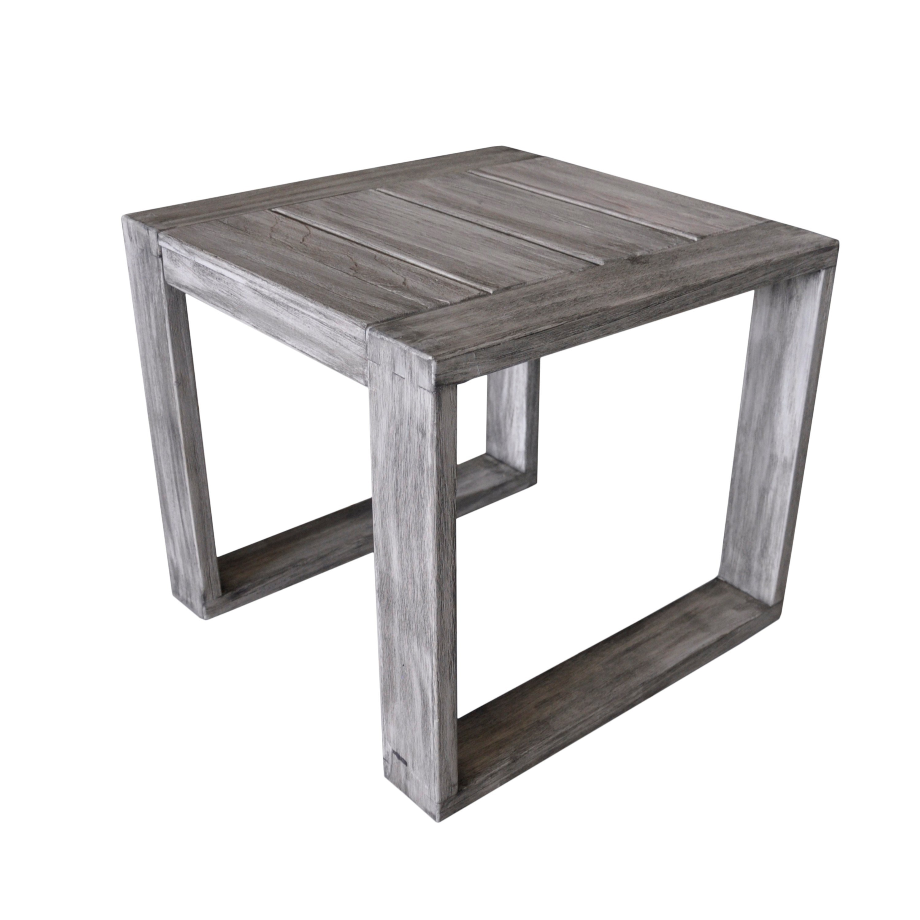 havenside home mamaroneck grey teak outdoor side table free courtyard casual driftwood gray north shore shipping today art deco desk colorful lamps square tables living room round