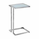 hawthorne ave accent table chrome metal with frosted tempered glass top hover zoom gold hammered watchers the wall ashley furniture coffee and end sets light fixtures target 150x150