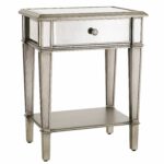 hayworth mirrored silver nightstand pier imports accent table marble topped pedestal side tall skinny bronze spray paint upcycled cool retro furniture antique round oak glass 150x150