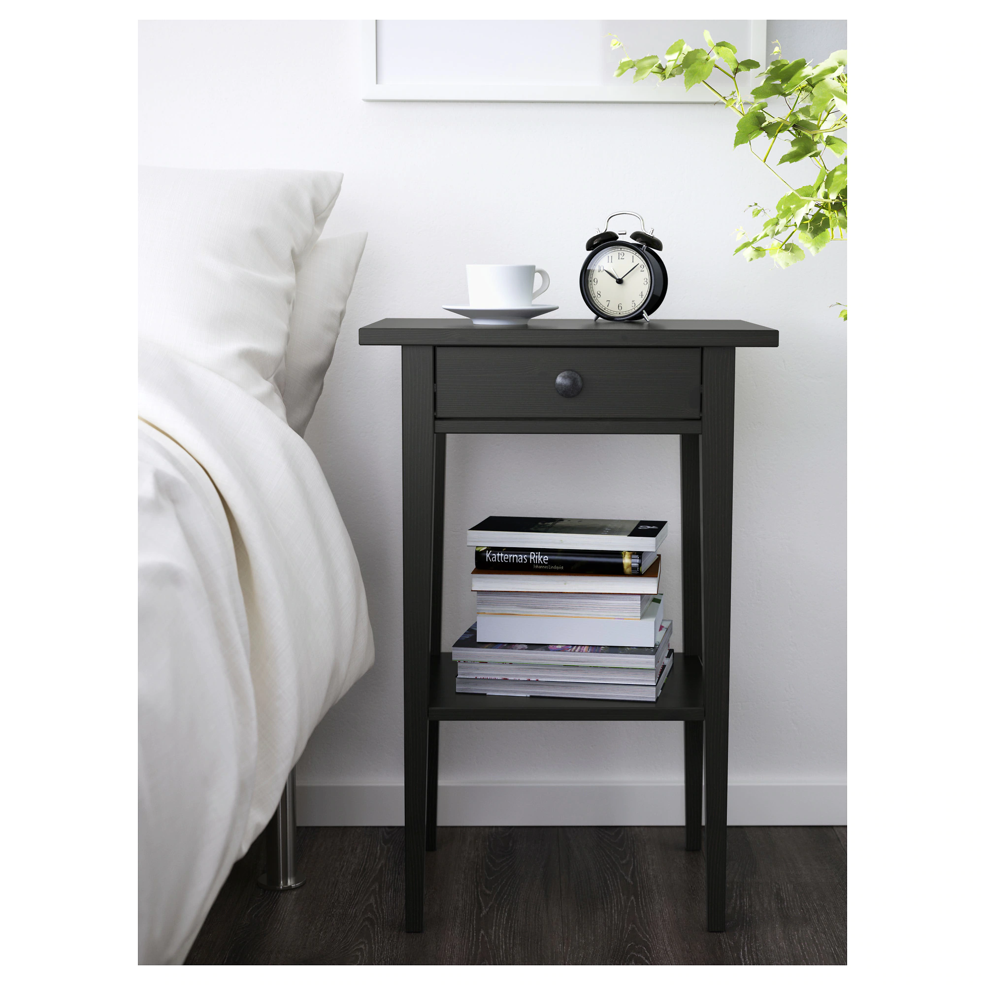 hemnes nightstand black brown ikea small accent table storage console with doors threshold windham cabinet red modern rustic coffee designer end tables uttermost furniture