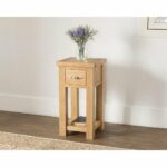 henley solid light oak telephone table canning interiors console tables and accent metal dining room legs shallow hall cupboard coffee modern sliding barn door threshold trim back 150x150
