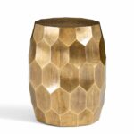 hexagonal brass table next sofa project for donna stool small accent knurl nesting tables centerpieces modern dining chairs side clearance pottery barn living room sets bedroom 150x150