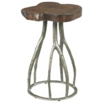 hidden treasures live edge twig table with metal base morris home products hammary color accent brown threshold treasureslive fold away coffee ikea marble desk large patio cover 150x150