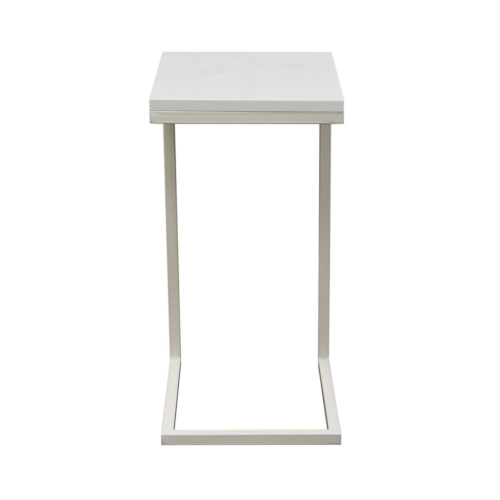 high gloss edge accent table glossedgeaccenttable white small gas grill plastic patio end tables gray inch legs magnifying lamp glass with umbrella hole decorative person square