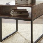 hirvanton warm brown rectangular end table tables wood anton accent small inexpensive chairs dark farmhouse antique marble top rust colored placemats pottery barn pedestal side 150x150