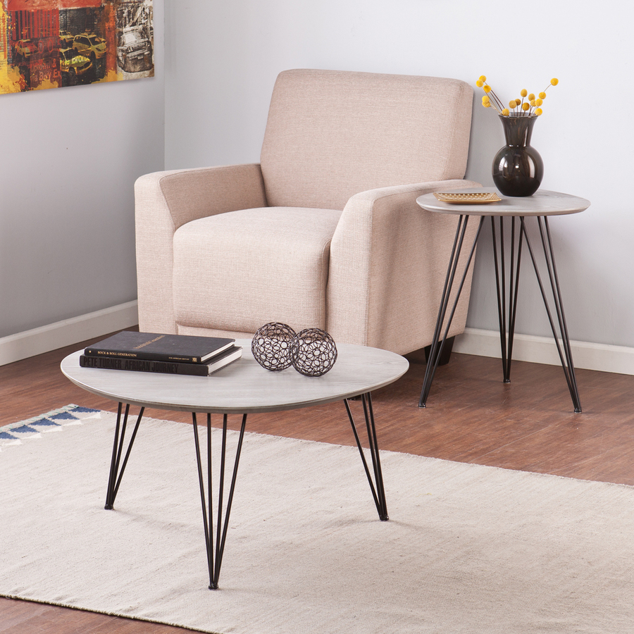holly martin bannock piece matte gray accent table set furniture adjustable metal legs tablet usb mid century modern end tables battery operated side lamps marble top kitchen pier