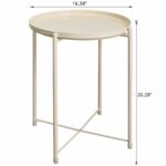 hollyhome folding tray metal end table sofa small bdl accent round side tables anti rust and waterproof outdoor indoor snack coffee half moon wall west elm coat rack chairs 150x150