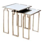 hollywood regency antique silver leaf mirror nesting side inch knurl accent table tables black coffee gold media console fur blanket target woven metal trunk outdoor lounge 150x150