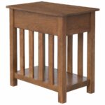 homcom wooden side accent end table with drawer tray and storage shelf mahogany dining chairs steel hairpin legs bedside design ideas clearance patio couch mirror furniture 150x150
