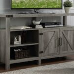 home accent furnishings new inch wide barndoor table with barn door highboy television stand grey wash finish kitchen dining west elm side chair white designer chairs allen best 150x150