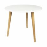 home loft modern leg white top and natural color wood accent table legs kitchen dining glass occasional tables ikea wall mounted shelves black makeup desk butcher block for 150x150