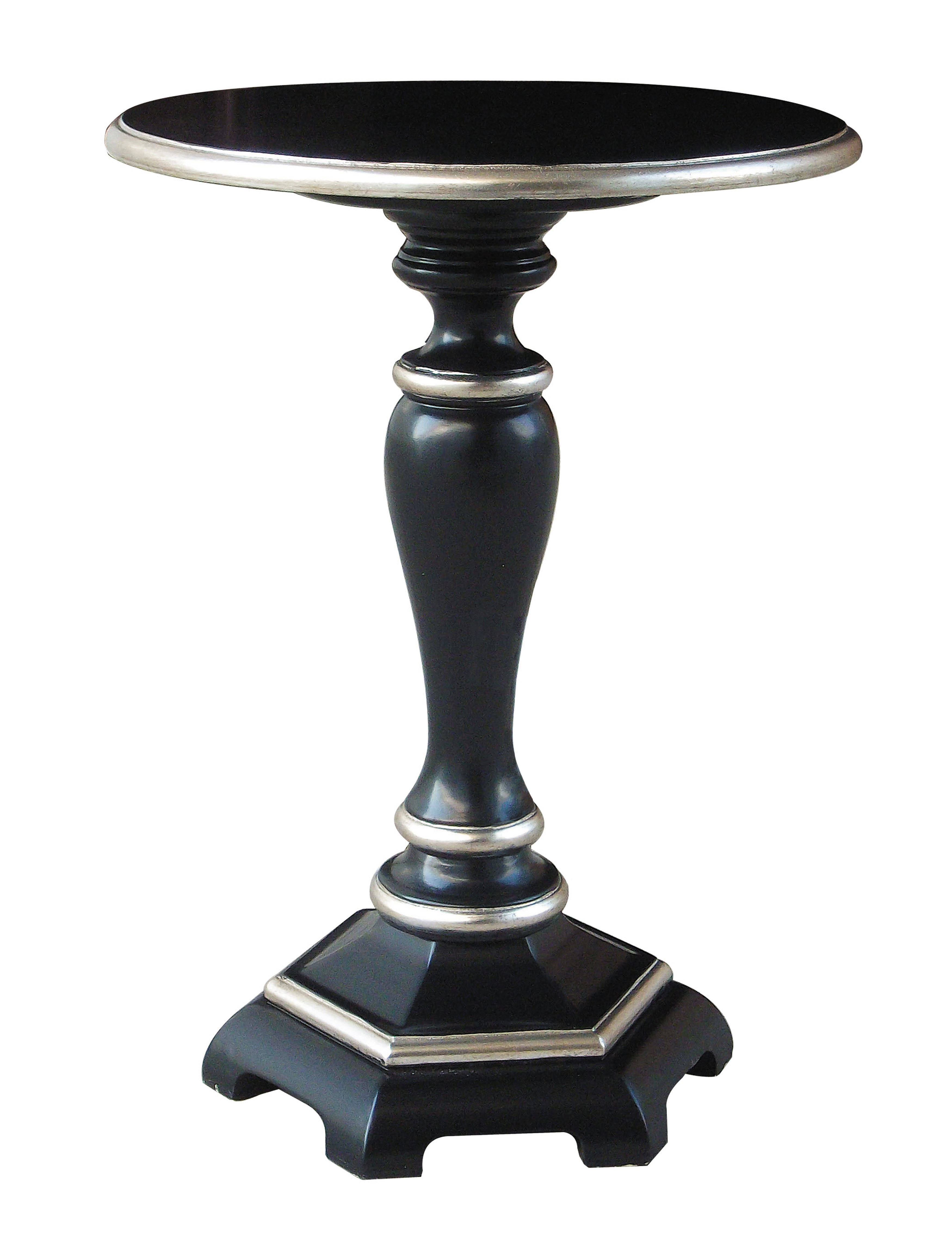 home meridian black pedestal accent table the classy scc threshold brown umbrellas that provide shade white wood small teak outdoor end inch vintage ethan allen coffee large