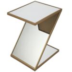 home mirrored shaped accent table modish tap expand drum side ballard furniture white cloth placemats pub height and chairs stackable coffee perspex nest modern brass lamp gray 150x150