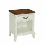 home styles oak and rubbed white french countryside night stand threshold margate accent table used ethan allen coffee tables jones small glass lamps modern dining napkins buffet 150x150