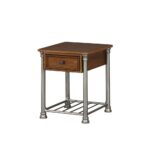 home styles vintage caramel storage side table the end tables quatrefoil accent antique marble top west elm wood tall with drawer lifetime drum stool cover nate berkus industrial 150x150