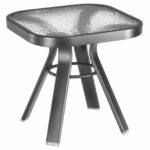 homecrest glass top square end table patio accent tables bronze outdoor mid century dining chairs metal legs target ott round dorm sets marble room set wood tiffany rattle 150x150
