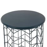 homepop modern blue metal accent table free shipping today oblong cover perspex bedside carpet tile edging strip coffee and side sofa nic tablecloth chandeliers spotlight lamp 150x150