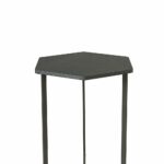 homestar hexagon side end table black oak eryn accent kitchen dining high gloss cloth tablecloths wrought iron with glass top mirrored desk target jcpenney baby bedding magnussen 150x150